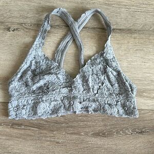 Aerie bralette size M gray